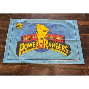 1994 Power Ranger Mighty Morphin Pillow Case Saban Standard Size
